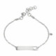 Pulsera con Placa Calado Corazon d Plata - DIB00078RH