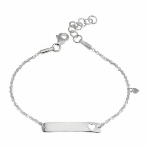 Pulsera con Placa Calado Corazon d Plata - DIB00078RH
