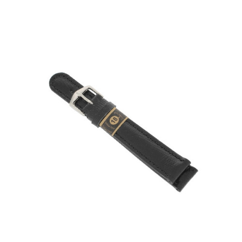 Pulsera Color Negro Hebilla Plateada - 58997 18MM NEGRO PL