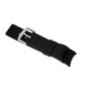 Pulsera Caucho Negro Hebilla Plateada - 67299 28MM CAUCHO PL