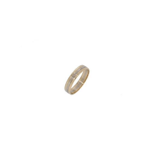 Alianza Clasica Plana Bicolor Oro 3,80mm - 2,20 +10$