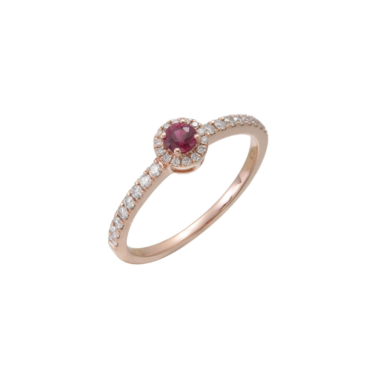 Anillo Roseta Oro Rosa Diamante Ruby - RRE1558R01MH18R 0,20