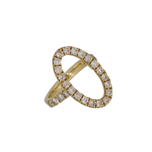 Anillo Circulo Oro Amarillo Diamante - L1979515 1,554 KT