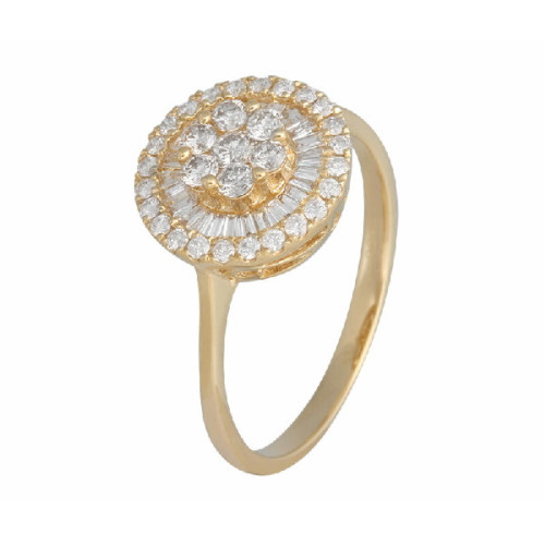 Anillo Roseta de Oro Diamante - 540369 0,35-0,15PTS