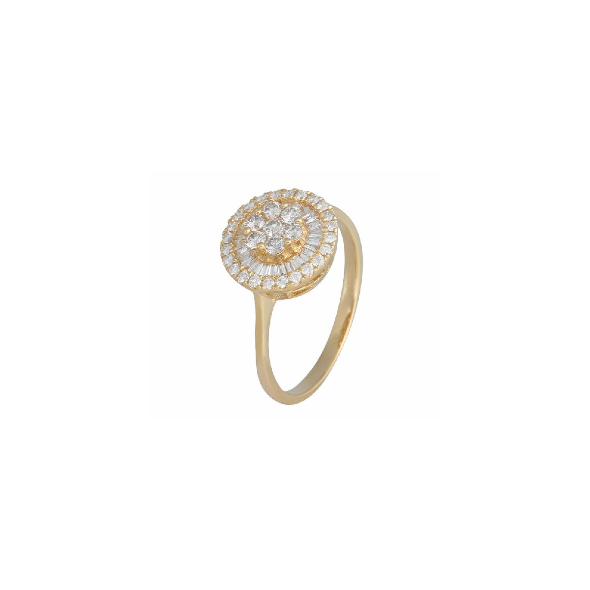Anillo Roseta de Oro Diamante - 540369 0,35-0,15PTS