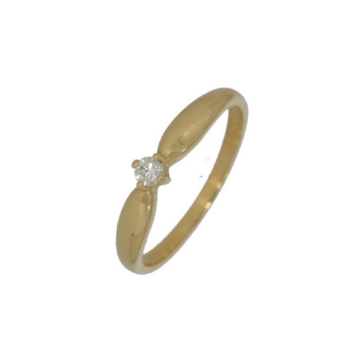 Solitario de Oro Amarillo Diamante - RG082181-08-218 0,07