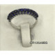 Cintillo de Oro Blanco con Zafiro Azul - CR12549BS 0,71KT