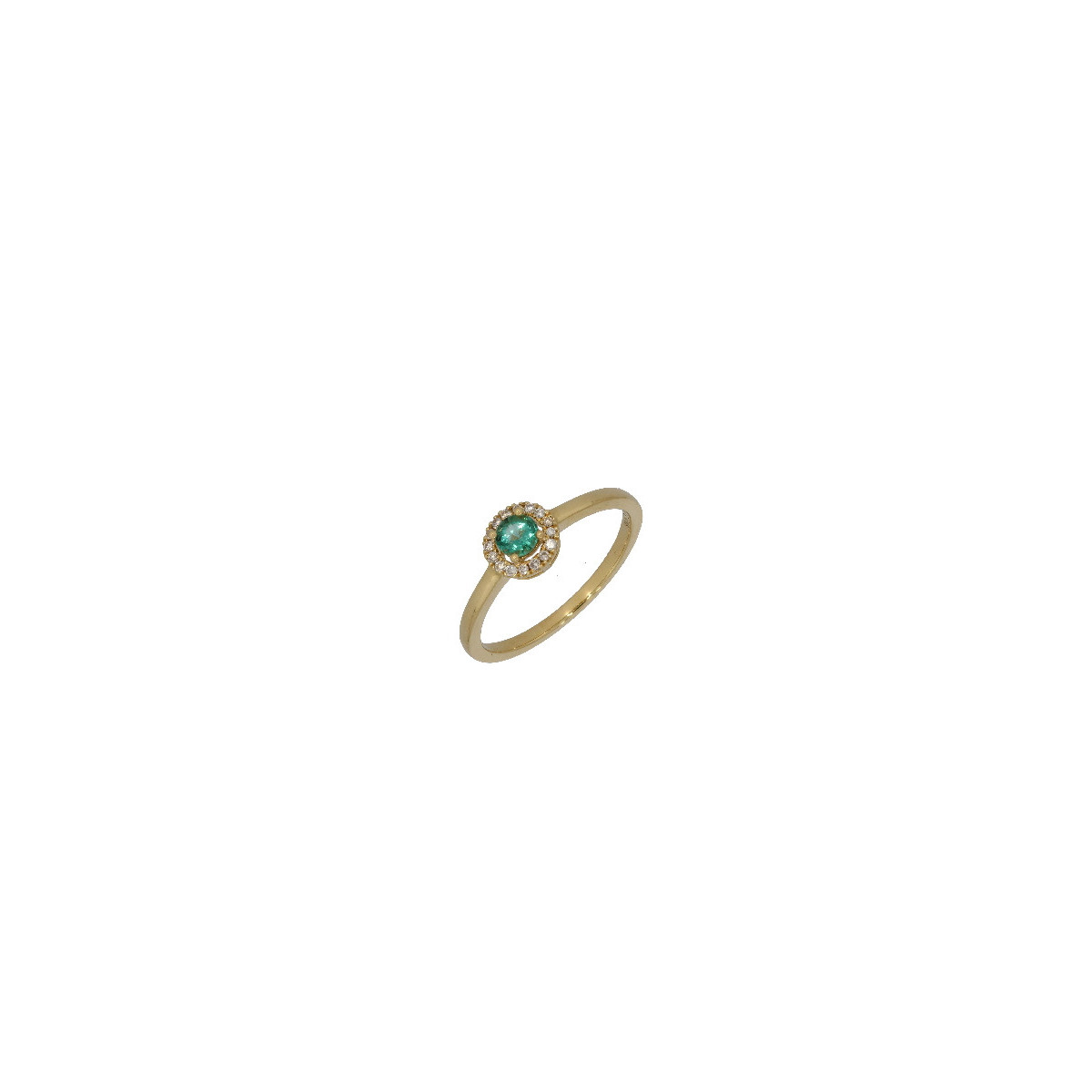 Anillo Roseta Oro A. Diamante Esmeralda - L1929904 0,075-0218