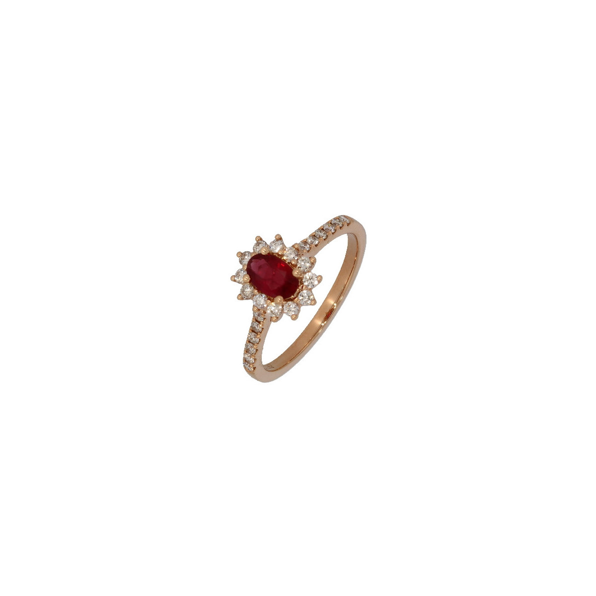 Anillo Roseta Oro Rosa Diamante Ruby - L1929662 0,352-0,52