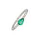 Cintillo Oro Blanco Diamante Esmeralda - L1825248 0,13-0,35