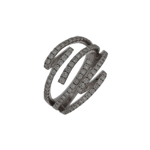Cintillo 6 Filas Oro Blanco Diamante - L1894912  0,865PTS
