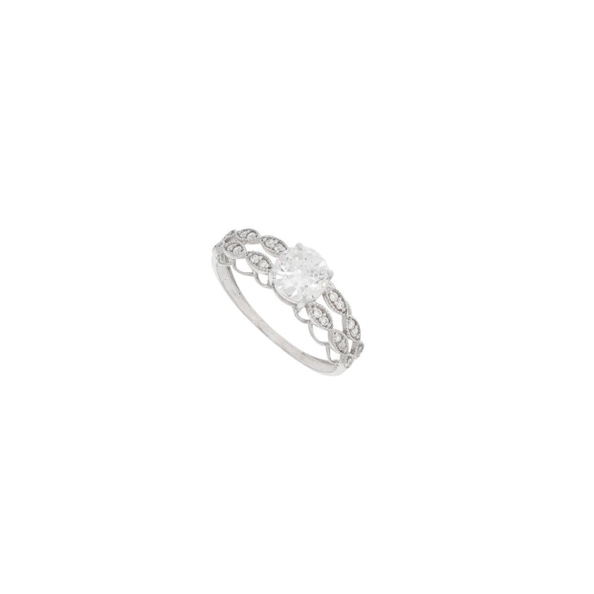 ANILLO ORO BLANCO CON CIRCON - MT-21771 1,70 +30$