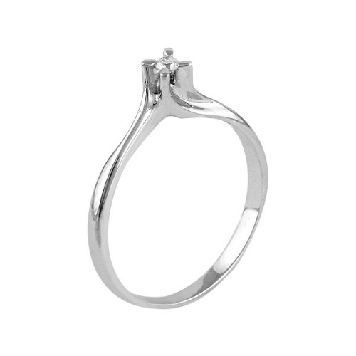 Solitario de Plata Rodinada - 497875