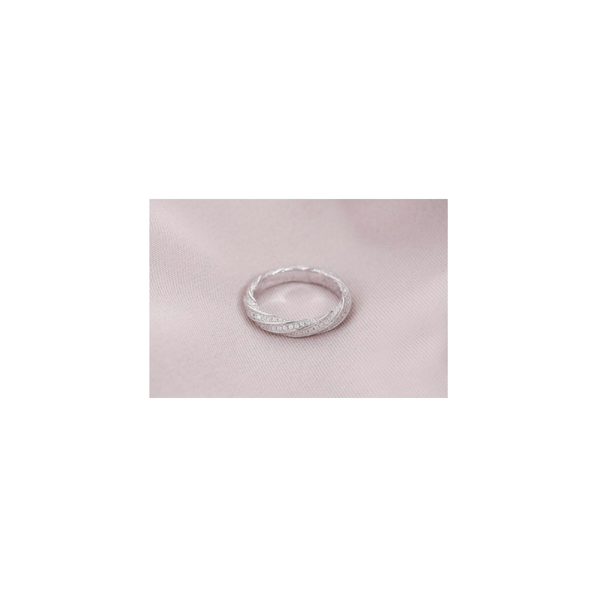 Anillo Sin Fin de Plata Rodinada Circon - 107119-R-7.25