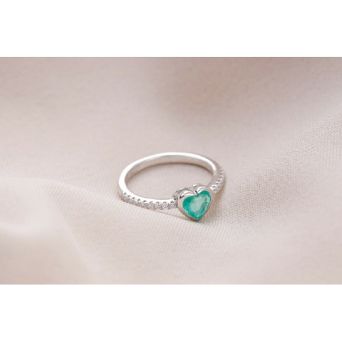Cintillo Plata Circon Corazon Es Co - 107150-R-6.0
