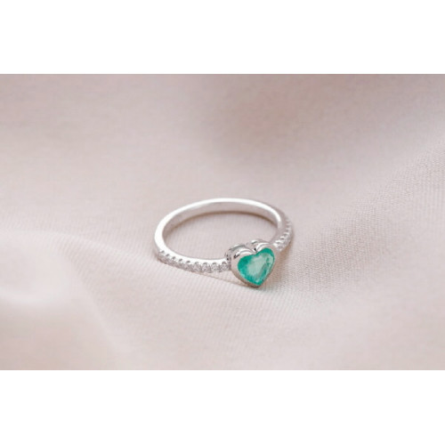Cintillo Plata Circon Corazon Es Co - 107150-R-7.0