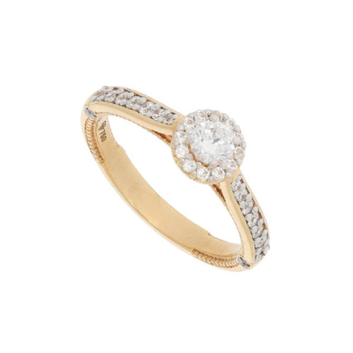Solitario Cintillo Circon de Oro - DR-AN16323 4,00 +20$