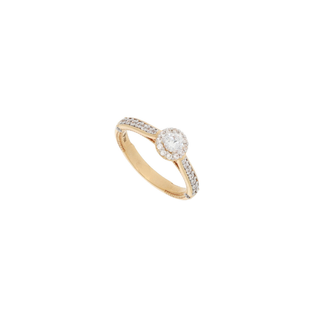 Solitario Cintillo Circon de Oro - DR-AN16323 4,00 +20$