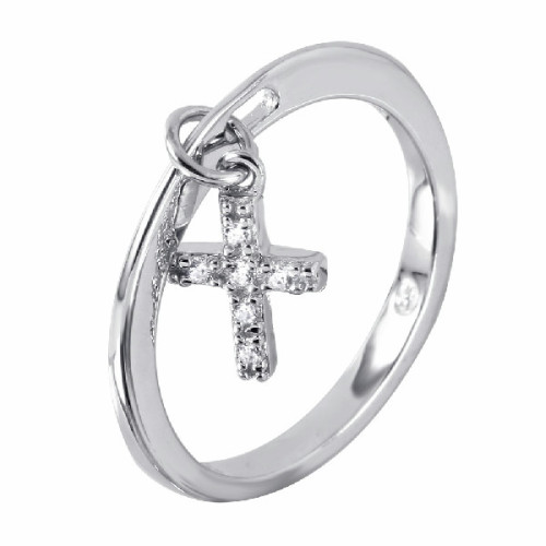 Anillo Colgante Cruz - BGR00939-7