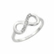 Anillo de Plata Rh,Infinity Eight Rnd Cl - STR01000-5