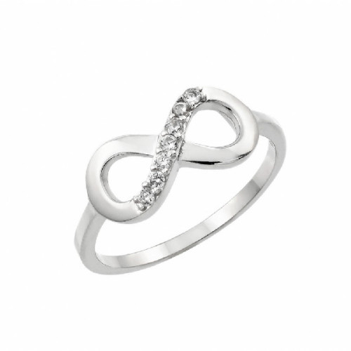 Anillo de Plata Rh,Infinity Eight Rnd Cl - STR01000-5