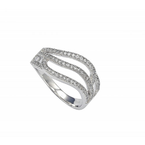 Anillo Banda de Plata Esterlina Micro Pa - GMR00008-5
