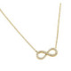 Collar De Plata Infinity Chapado Oro C/Circones - STP01381GP