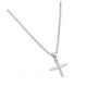 Gargantilla Cristo De Plata Rodinada Con Circones - STS00498