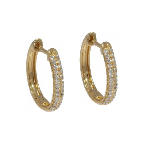 Par Aros Argolla de Oro AmarilloeDiamant - 64743 0,21KT