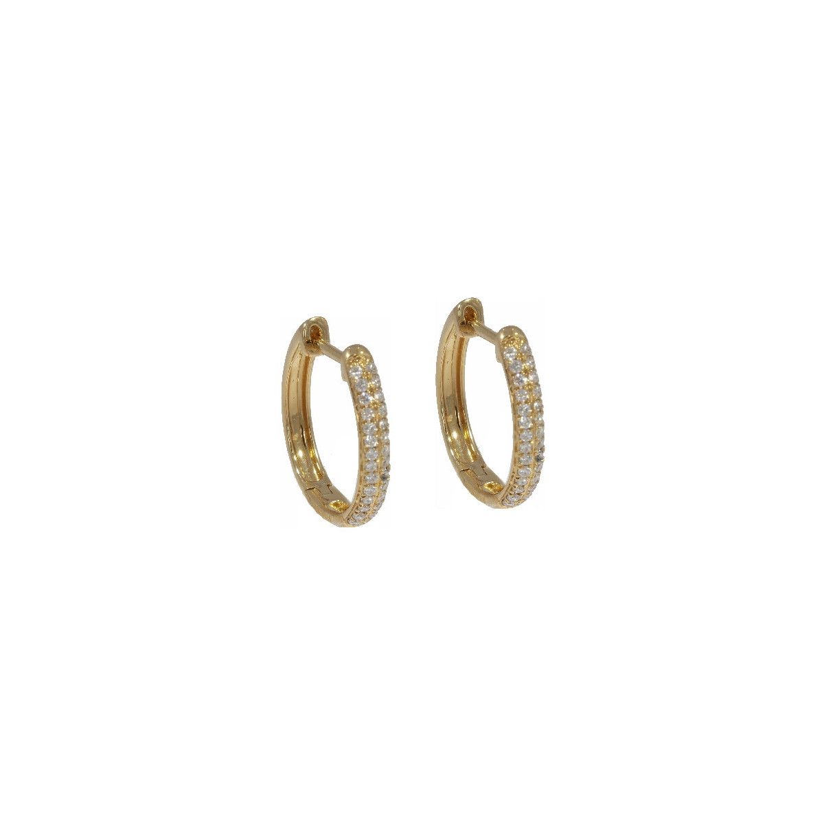 Par Aros Argolla de Oro AmarilloeDiamant - 64743 0,21KT