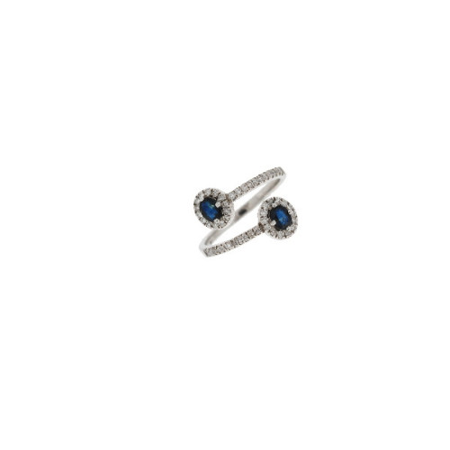 Anillo Brillante 0,27 Pts Zafiro Azul - DB-6208ZZ
