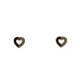 Par Aros Corazon de Oro Diamante - 983168