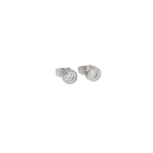 Par Aros Punto de Luz de Oro Blanco - 2,00 +10$
