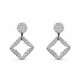 Par Aros de Oro con Diamante 0,57Pt - HE6637 0,57PT