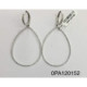 Par Aros Argolla Gota Oro Blanco Diamant - HE246E 0,62KT