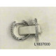 Argollas Pequeñas de Oro Blanco Diamante - L1837000 0,29