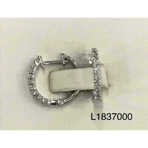 Argollas Pequeñas de Oro Blanco Diamante - L1837000 0,29