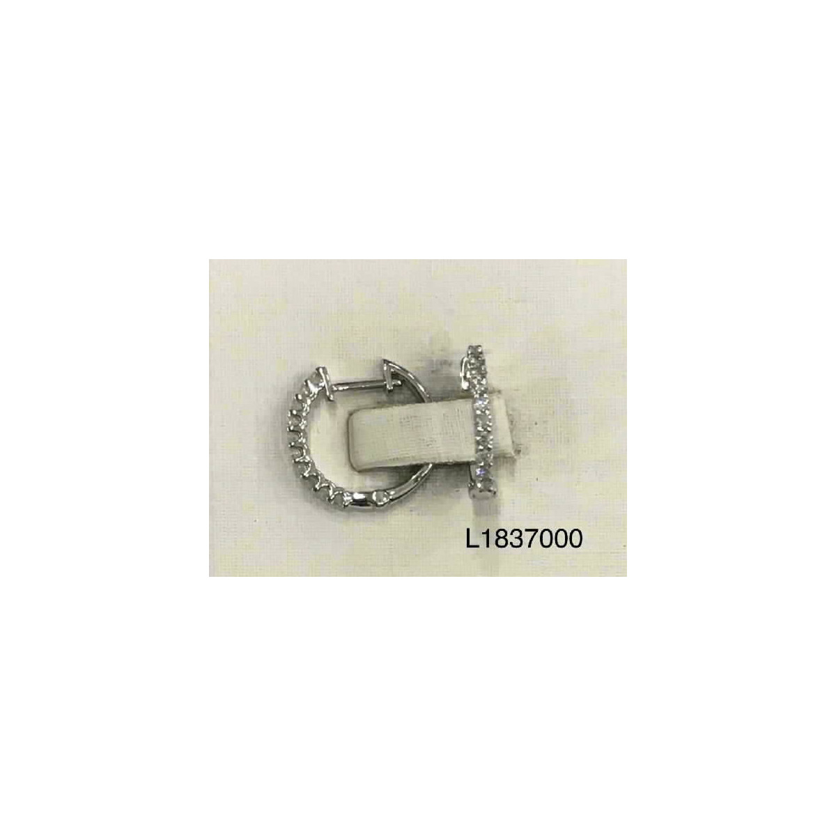 Argollas Pequeñas de Oro Blanco Diamante - L1837000 0,29
