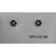 Par Aros Rosa de Oro Blanco Diamante Z.A - HTOP-0099 0,14-0,14