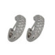 Par Aros Argolla de Oro Blanco Diamante - 55032 0,65PT