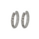Par Aros Argolla de Oro Blanco Diamante - 54768 0,20PT