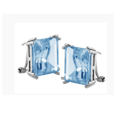Par Aros de Plata Rodinada Circon Celest - 498576