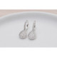 Par Aros Argolla c/Dije Gota Plata Rod. - 209407-R