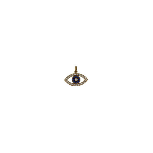 Pendiente Ojo Griego con Circones Oro - 466471