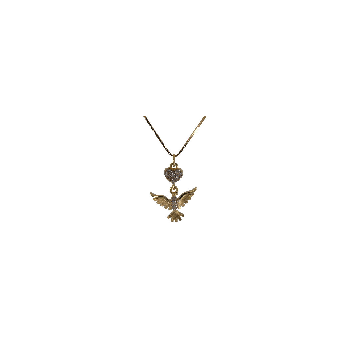 Pendiente espiritu Santo de Oro Diamante - 964893