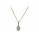 Gargantilla Gota Oro Amarillo Diamante - 61027 0,27KT