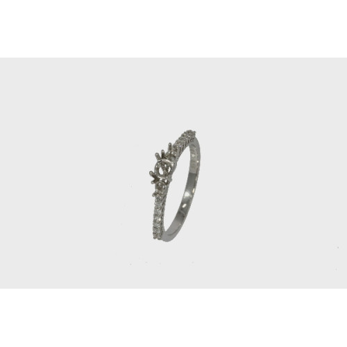 Montura de Anillo Oro BLanco con Diamant - RG101818-30-118 0,16