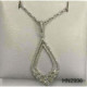 Pendiente Gota Doble Oro Blanco Diamante - HN2936 0,74KT