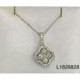 Pendiente Flor Oro Blanco Diamante - L1826828 0,45