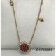 Pediente Oro Rosa Roseta Diamante Rubi  - S1766884 0,38-0,47